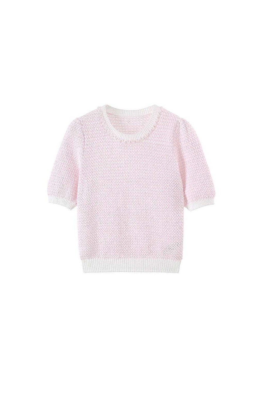 Pullover | Miss Sixty Hell Perlenstrickbekleidung Rosa