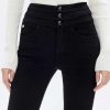 Jeans | Miss Sixty E, Dehnbare, Ausgestellte Jeans Mit Hoher Taille Schwarz