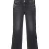 Jeans | Miss Sixty Jeans Mit Hoher Taille Und Drei Knopfen In Acid-Waschung Schwarzer Nebel