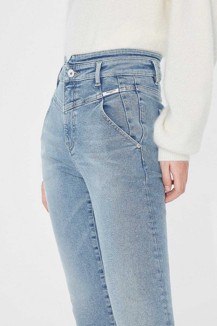 Jeans | Miss Sixty Stretchjeans Mit Hoher Taille Hellblau