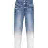 Jeans | Miss Sixty Farbverlaufsjeans Mit Vier Knopfen Und Superhohem Bund Mittelblau