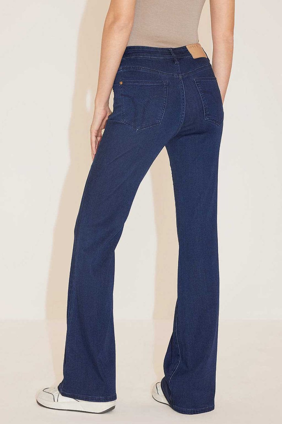 Jeans | Miss Sixty Bootcut-Jeans In Acid-Waschung Dunkelblau