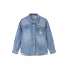 Oberteile | Miss Sixty Nft Capsule High Street Kurzes Jeanshemd Hellblau