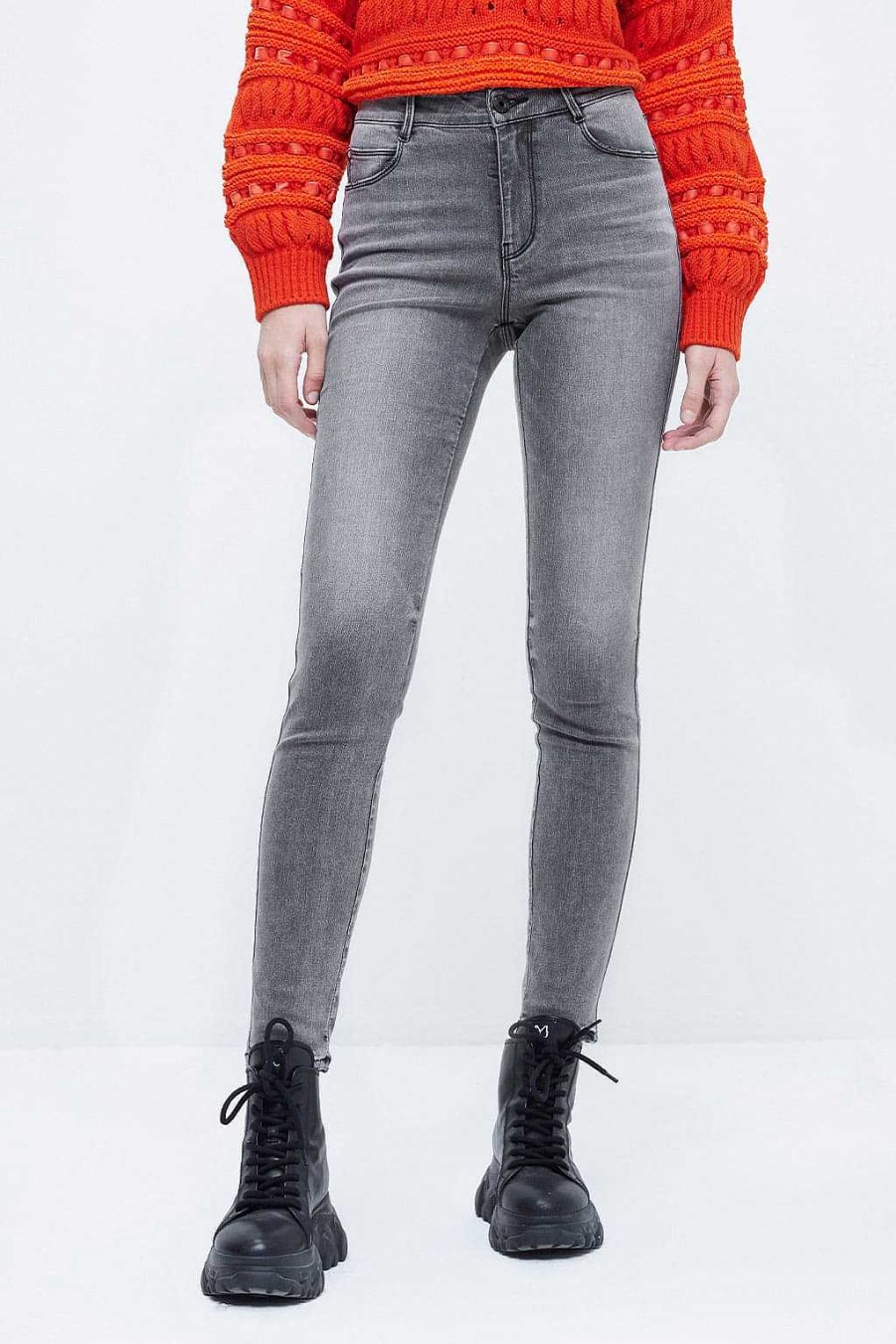 Jeans | Miss Sixty E Skinny-Jeans Aus Stretch-Modal Hellgrau