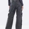 Jeans | Miss Sixty Nft Capsule American Vintage Jeans Im Cargo-Stil Schwarzer Nebel