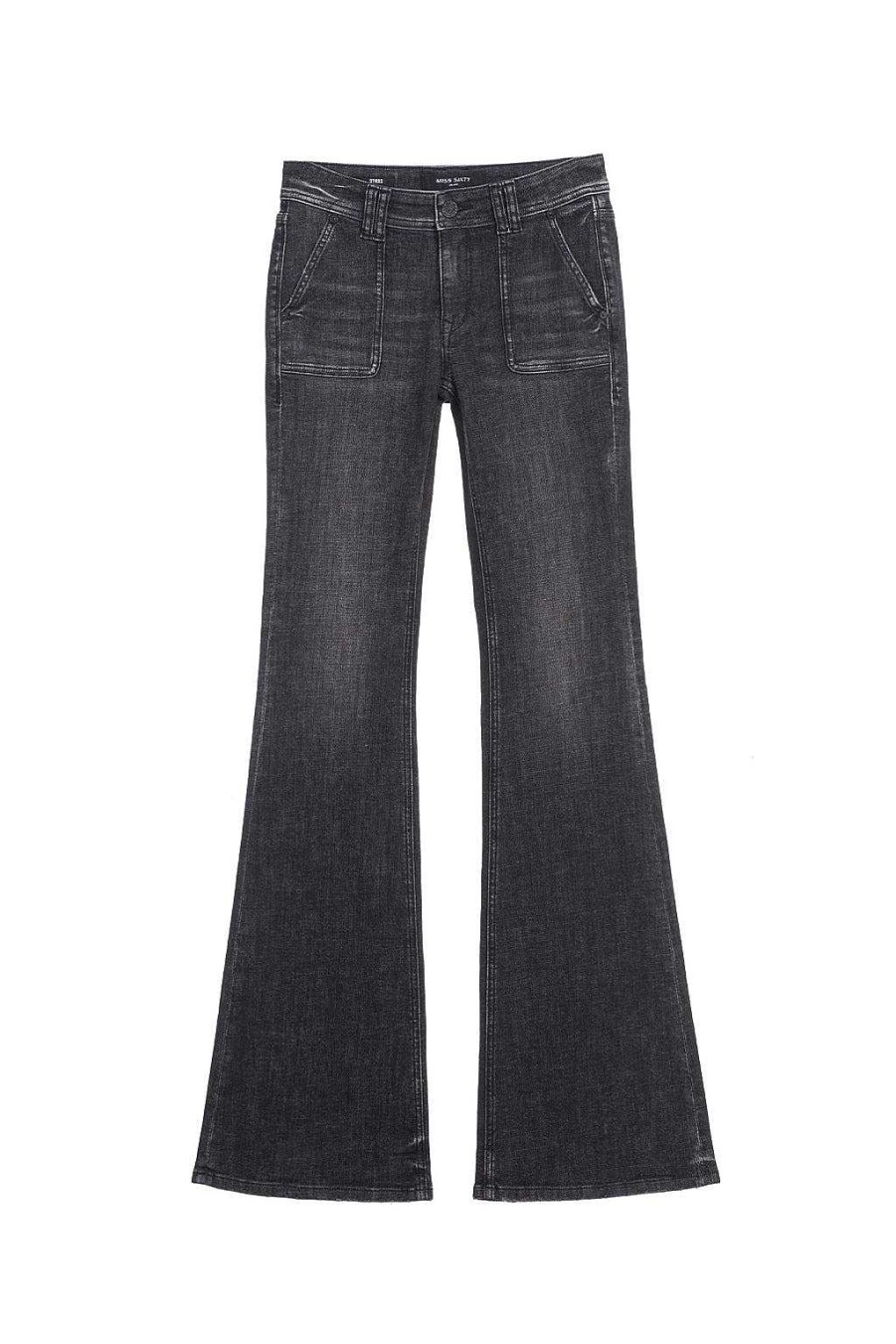 Jeans | Miss Sixty Vintage Schlagjeans Schwarzer Nebel