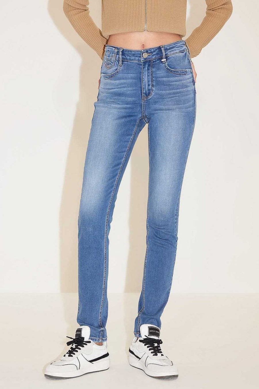 Jeans | Miss Sixty Stilvolle Slim-Fit-Jeans Aus Acetat Dunkelblau