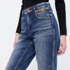 Jeans | Miss Sixty Blaue, Zerrissene Vintage-Jeans Mit Gerader Passform Tiefes Blau