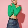 Die Rocke | Miss Sixty Dunkelblauer Cargo-Jeansrock Mit Gurtel Tiefes Blau