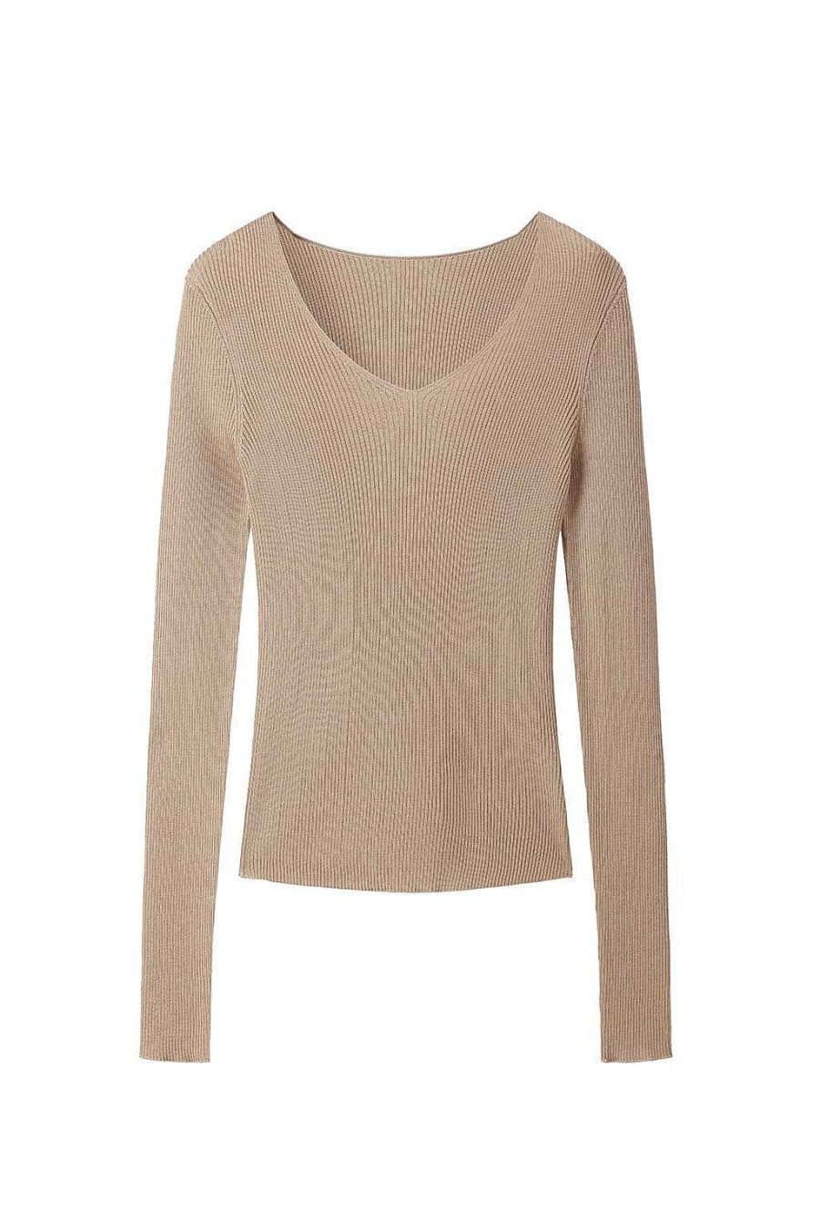 Pullover | Miss Sixty Sexy Slim-Fit-Stretch-Strickbekleidung Mit V-Ausschnitt