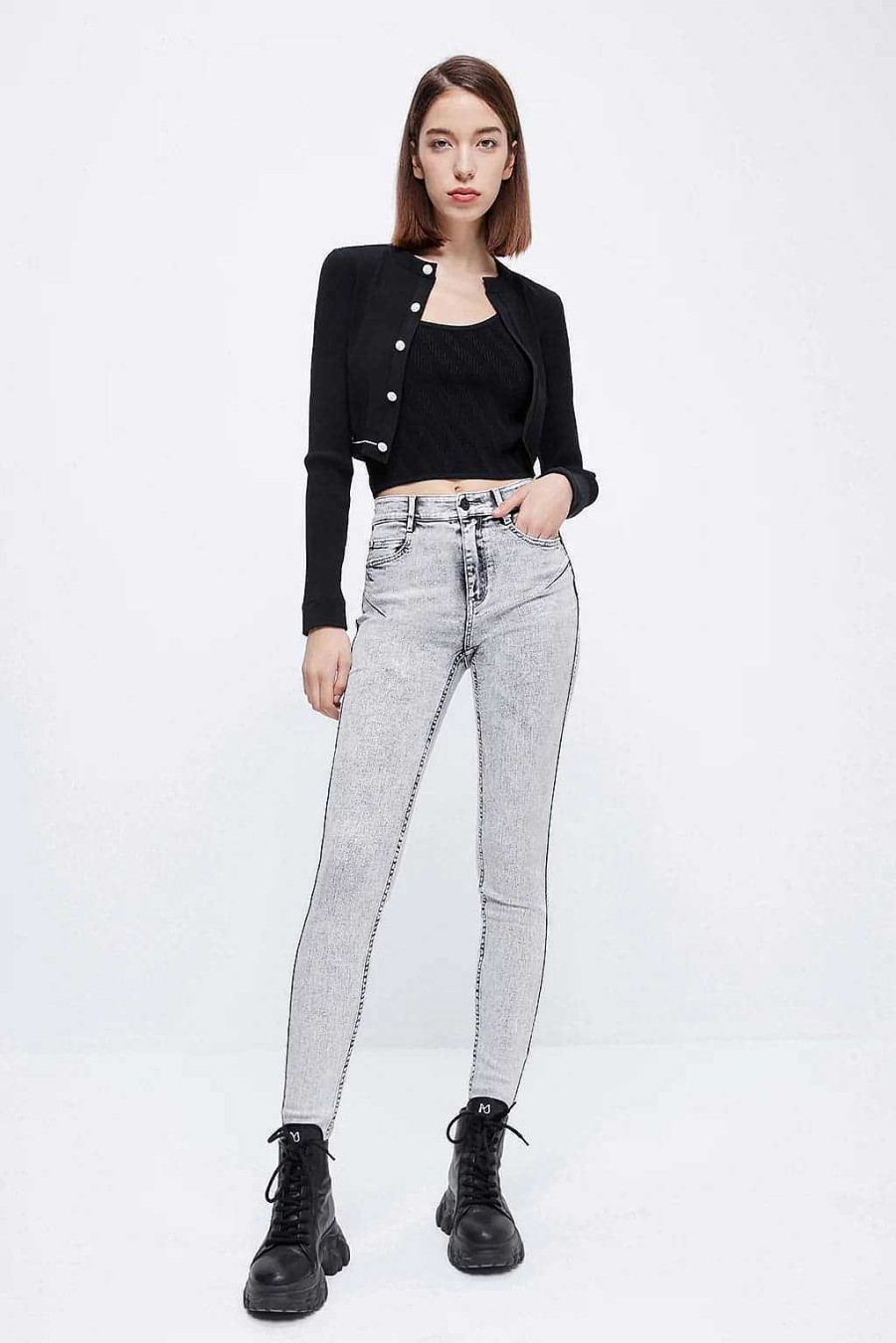 Jeans | Miss Sixty E Stretch-Jeans Im Skinny Fit Hellgrau