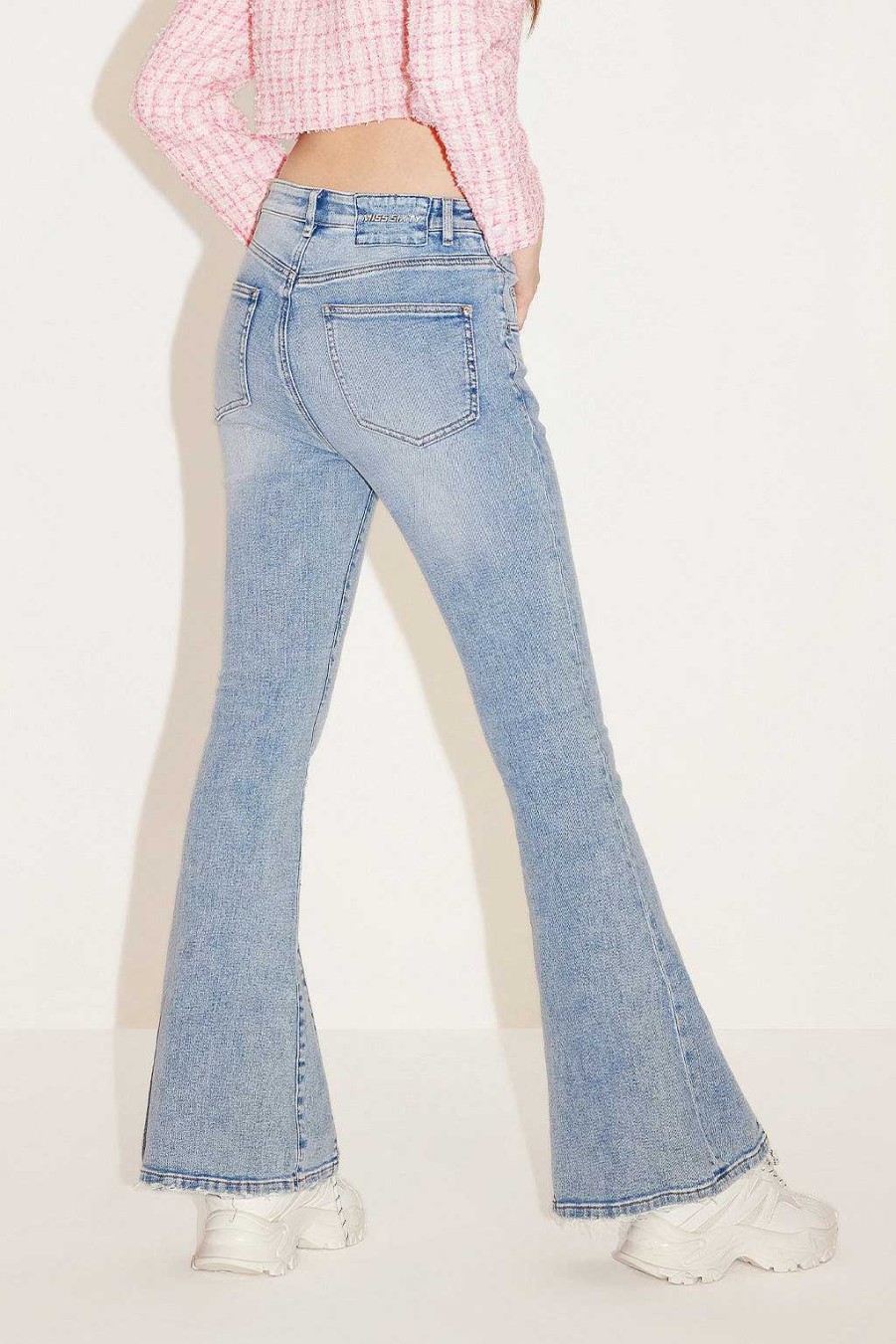 Jeans | Miss Sixty Sexy Low-Rise Slim Fit Bootcut-Jeans Hellblau