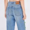 Jeans | Miss Sixty Baggy-Jeans Mit Geradem Bein Und Leinenmischung Hellblau