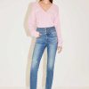 Jeans | Miss Sixty Zerrissene Vintage-Jeans Mit Hoher Taille Dunkelblau