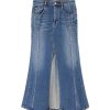 Die Rocke | Miss Sixty Sexy Retro-Jeansrock Mit Schlitz Vorne Mittelblau