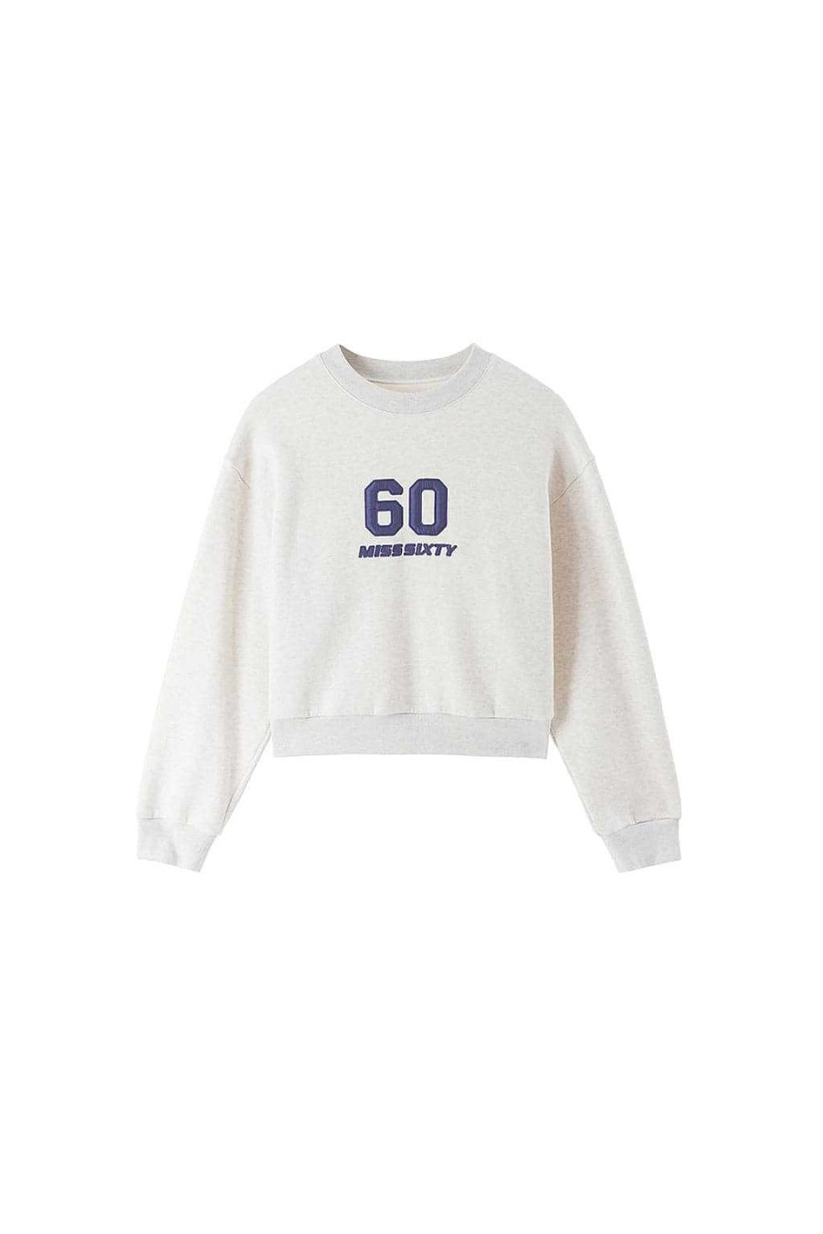 Oberteile | Miss Sixty Sportliches Vintage-Sweatshirt Mit Rundhalsausschnitt Und Logo-Stickerei