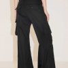 Hosen Und Overalls | Miss Sixty Sportliche, Ausgestellte Cargo-Jeans Schwarz