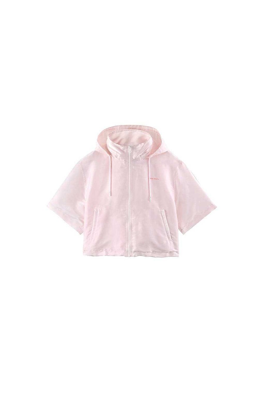 Jacken Und Oberbekleidung | Miss Sixty Hellrosa, Lockere Sportjacke Mit Kapuze Baby Pink