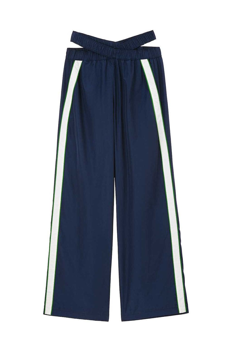 Hosen Und Overalls | Miss Sixty Sportliche Hose Mit Niedrigem Bund Und Weitem Bein Dunkelblau