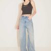 Jeans | Miss Sixty Schlankmachende Jeans Mit Weitem Bein Und Hoher Taille Hellblau