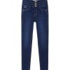 Jeans | Miss Sixty Blaue Slim-Fit-Jeans Mit Hoher Taille Mittelblau