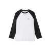 Oberteile | Miss Sixty Nft Capsule Schwarz-Weises, Kontrastierendes Langarm-T-Shirt Helles Weiss