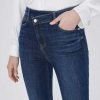 Jeans | Miss Sixty Super Skinny Jeans Mit Asymmetrischer Taille Mittelblau