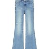 Jeans | Miss Sixty Zerrissene Slim-Fit-Bootcut-Jeans Mit Niedrigem Bund Mittelblau