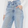 Jeans | Miss Sixty Perlenjeans Mit V-Formiger Taille Mittelblau