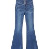 Jeans | Miss Sixty E Vintage-Jeans Mit Hoher Taille Und Schlag Dunkelblau