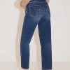 Jeans | Miss Sixty Marineblaue Straight-Fit-Jeans Mit Hoher Taille Dunkelblau