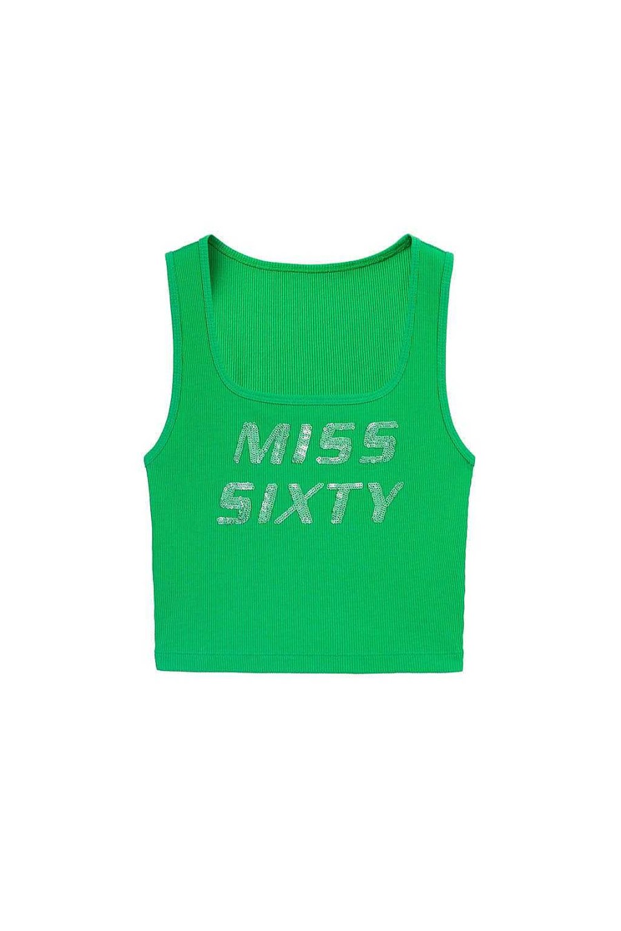 Pullover | Miss Sixty Mit Pailletten Besticktes Strick-Tanktop