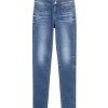 Jeans | Miss Sixty Hoch Sitzende Rohrenjeans Mittelblau