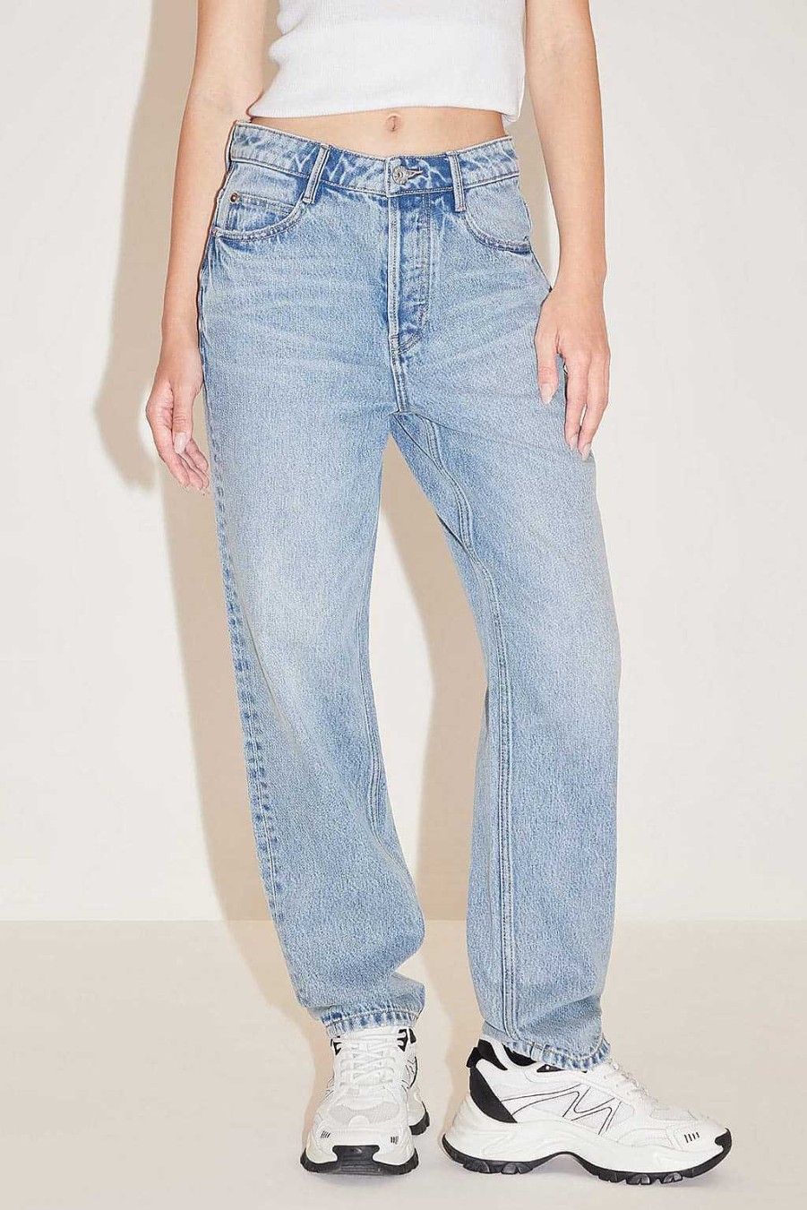 Jeans | Miss Sixty E Vintage-Jeans Mit Gerader Passform Hellblau