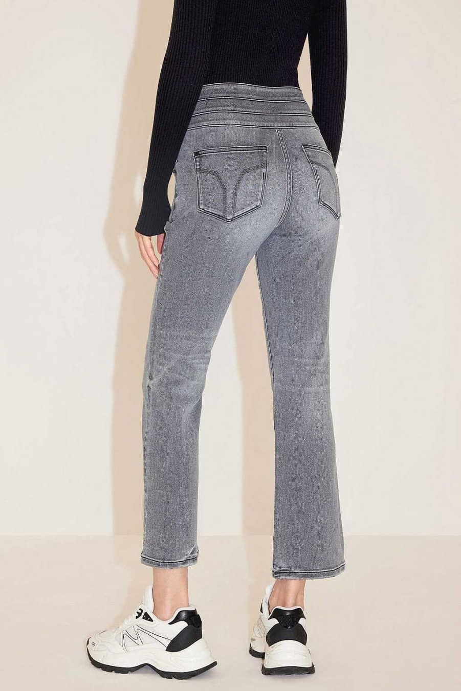 Jeans | Miss Sixty E Schlagjeans Mit Hoher Taille Hellgrau