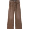 Jeans | Miss Sixty Angel Collection, Bestickte Vintage-Jeans In Mit Gerader Passform Khaki