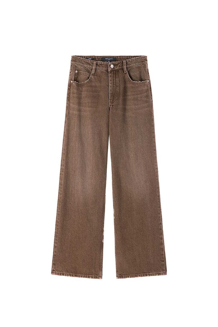 Jeans | Miss Sixty Angel Collection, Bestickte Vintage-Jeans In Mit Gerader Passform Khaki