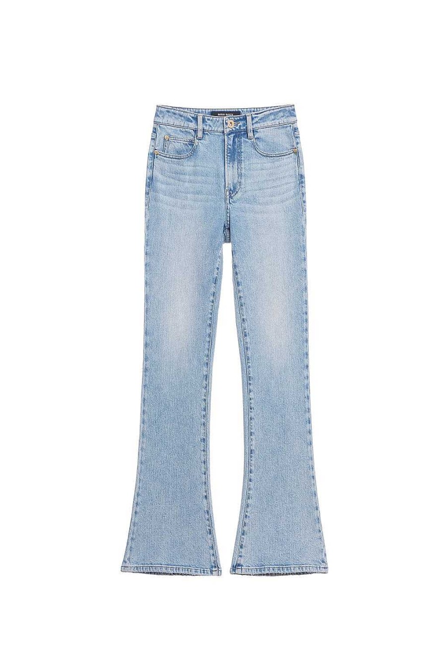 Jeans | Miss Sixty Ausgestellte Vintage-Jeans Aus Denim Aus Seidenmischung Hellblau