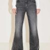 Jeans | Miss Sixty Vintage-Patchwork-Schlagjeans Schwarzer Nebel