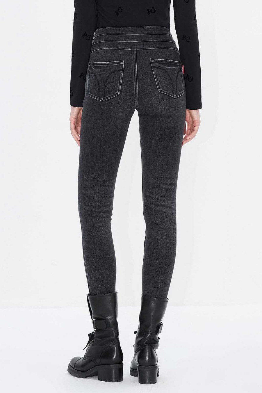 Jeans | Miss Sixty Jeans Mit Hoher Taille Schwarzer Nebel