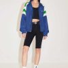 Jacken Und Oberbekleidung | Miss Sixty Sportliche Colourblock-Jacke Mit Stehkragen Dunkelblau