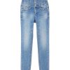 Jeans | Miss Sixty Slim-Fit-Jeans Mit Hoher Taille Und Vier Knopfen Mittelblau