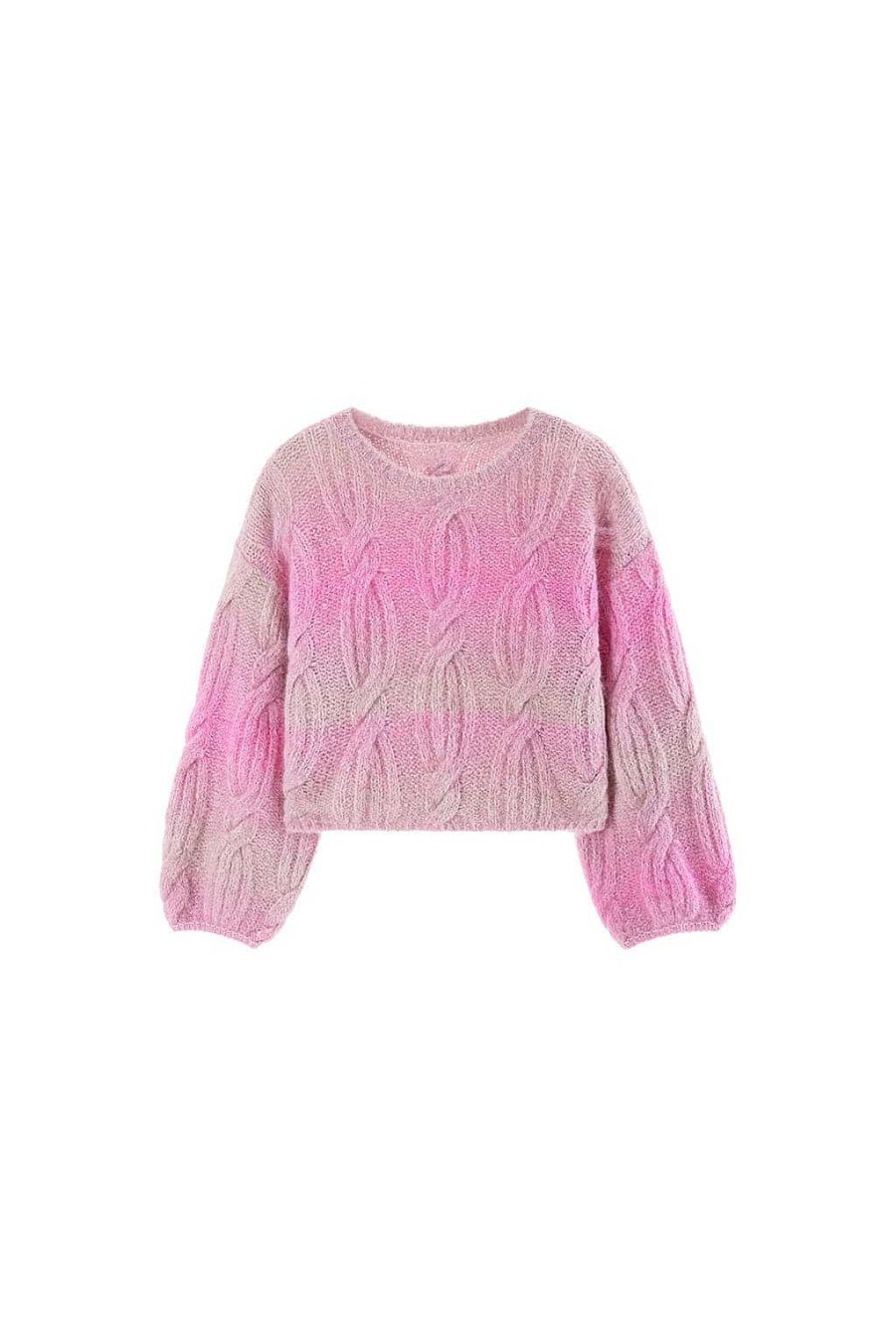 Pullover | Miss Sixty Retro Bunter, Lockerer, Lassiger Strickpullover Rosa