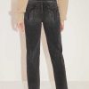 Jeans | Miss Sixty Schwarze Und Graue Stretch-Jeans Aus Kaschmirmischung Mit Hoher Taille Schwarzer Nebel