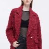 Jacken Und Oberbekleidung | Miss Sixty Roter Wollblazer Hellrot