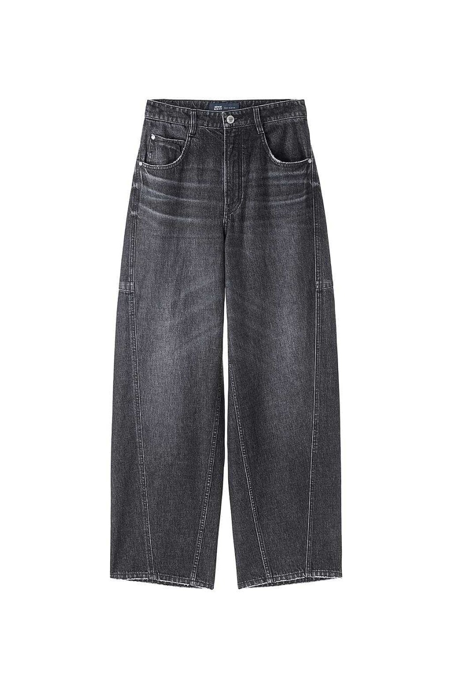 Jeans | Miss Sixty Vintage Schwarze Und Graue Hose Mit Weitem Bein Schwarzer Nebel