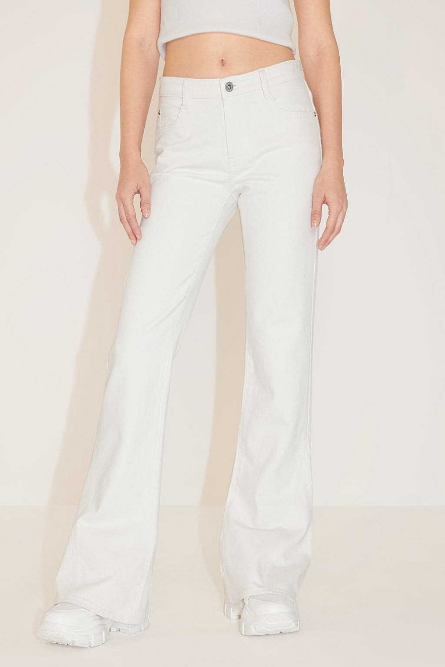 Jeans | Miss Sixty Weise, Sexy, Ausgestellte Jeans Mit Niedriger Taille Weiss