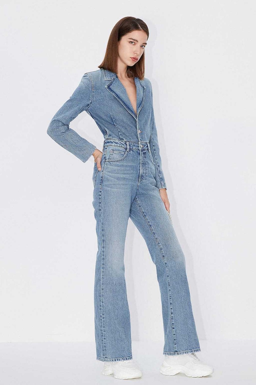 Jeans | Miss Sixty Vintage Jeans-Jumpsuit Hellblau