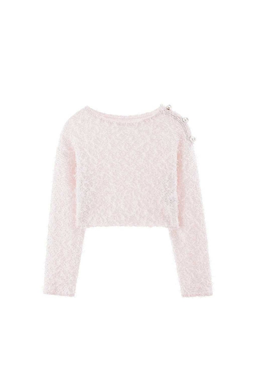 Pullover | Miss Sixty Weicher Pullover Mit Susen Perlenknopfen Rosa