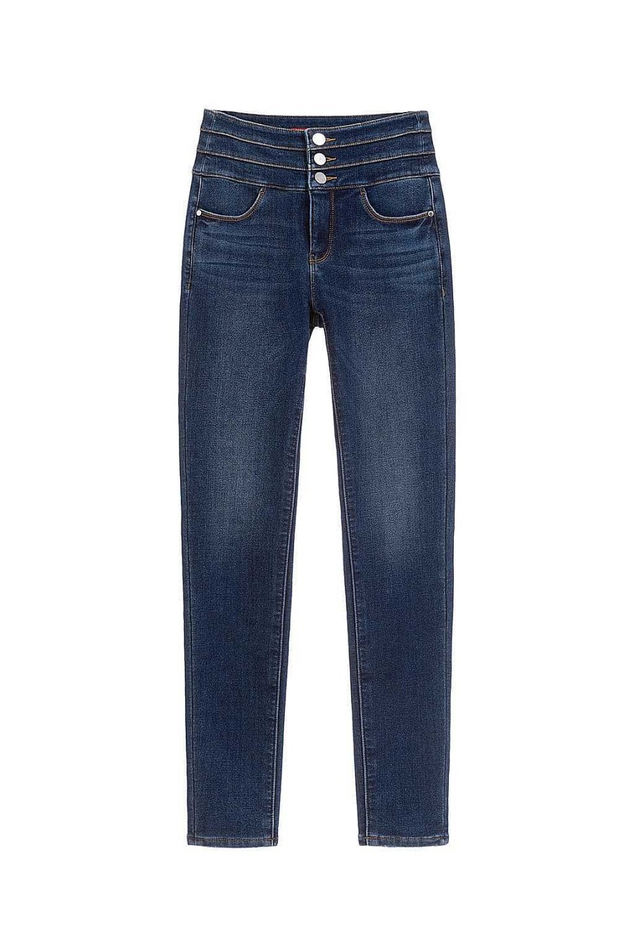 Jeans | Miss Sixty Warme Skinny-Jeans Mit Hoher Taille Blau